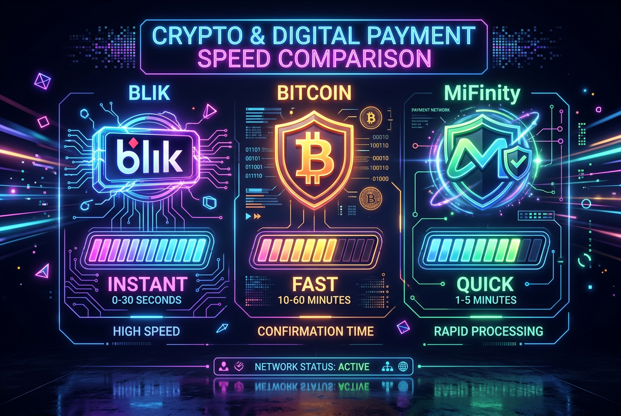 Prędkość metod płatności w nowoczesnych kasynach 2026 - BLIK i kryptowaluty